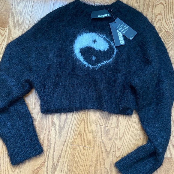 ROTATE BIRGER CHRISTENSEN YIN YANG SOFT KNIT SWEATER - Picture 8 of 9